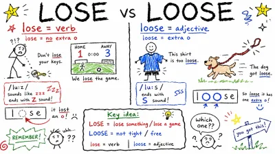 lose와 loose 차이 — 헷갈리는 철자·뜻·발음 한 번에