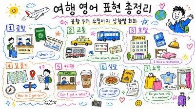 여행 영어 표현 총정리 — 공항부터 쇼핑까지 상황별 회화